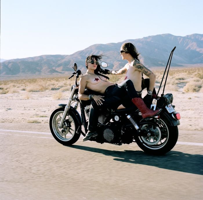 Girls on a motorcycle in Shaoyang