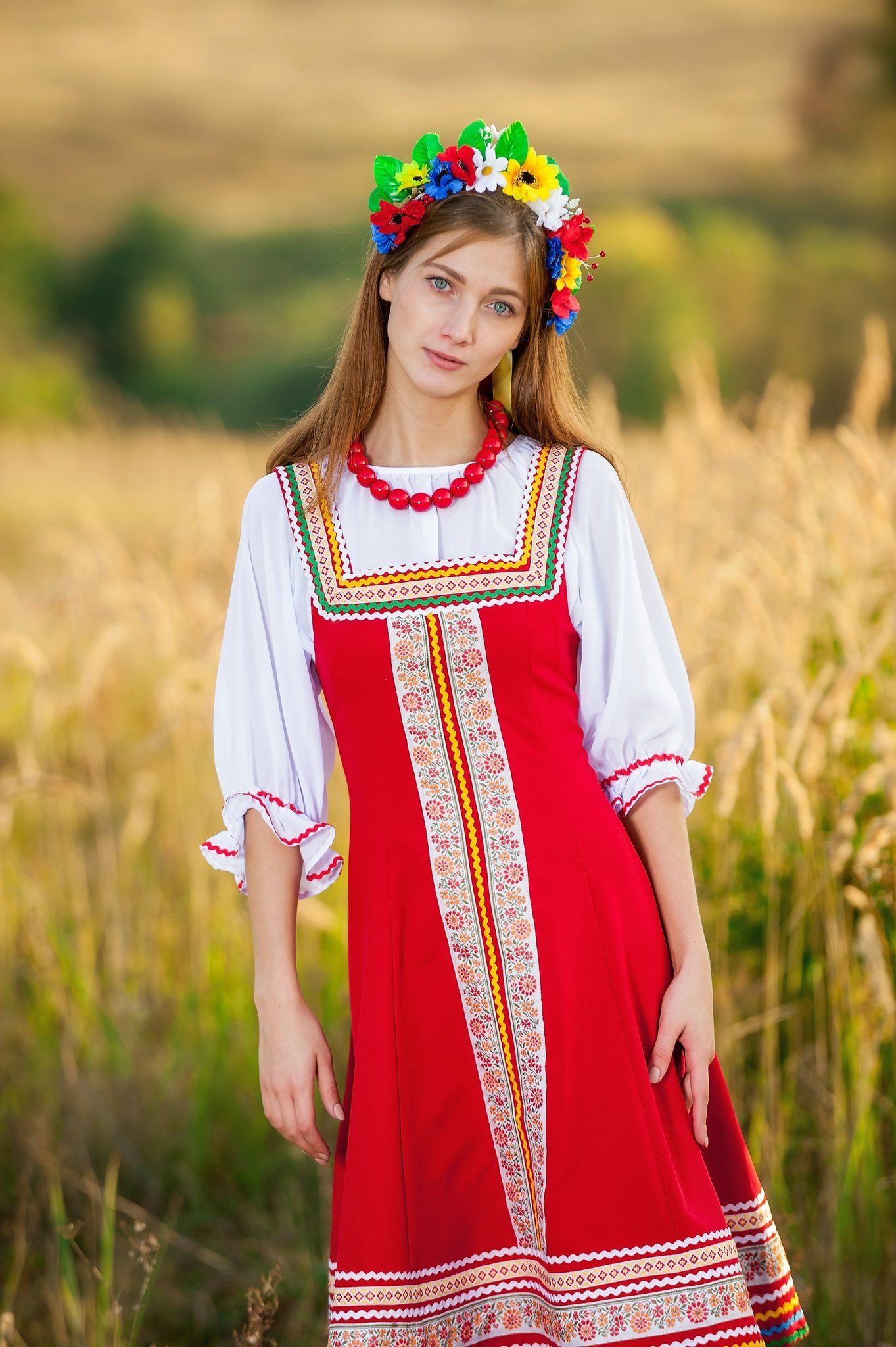 Women in Slavic costumes in Shaoyang