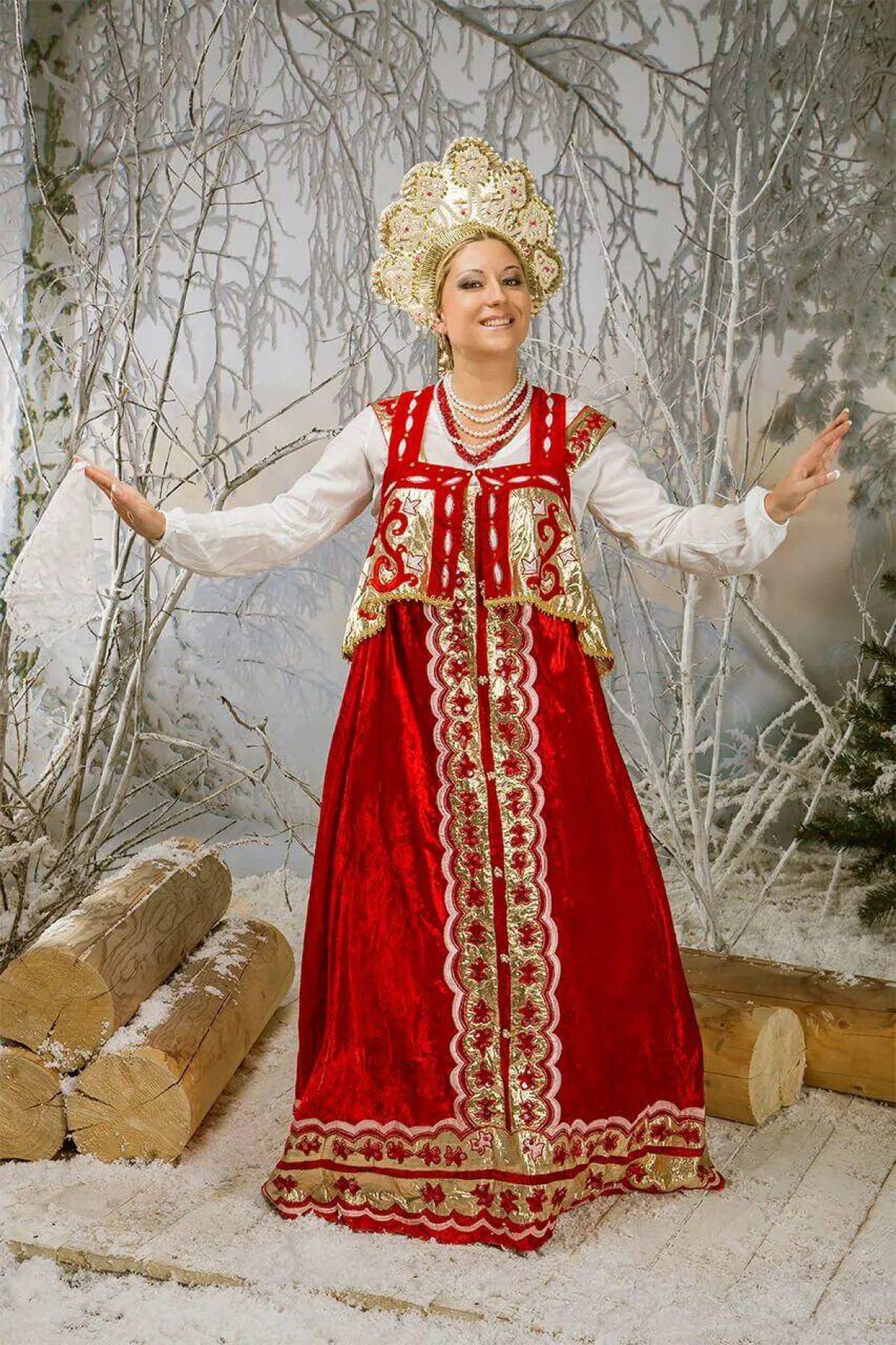 Girls in Slavic costumes in Shaoyang