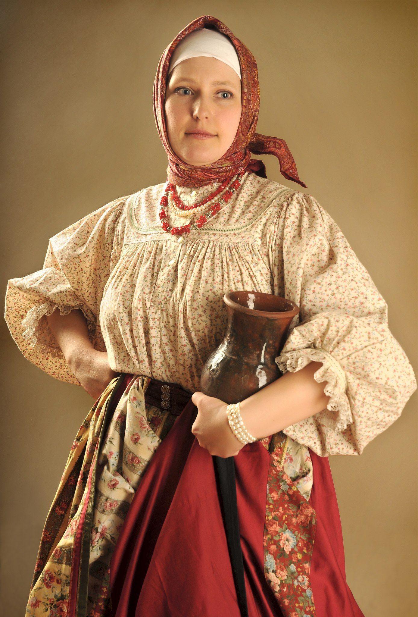 Girls in Slavic costumes in Shaoyang