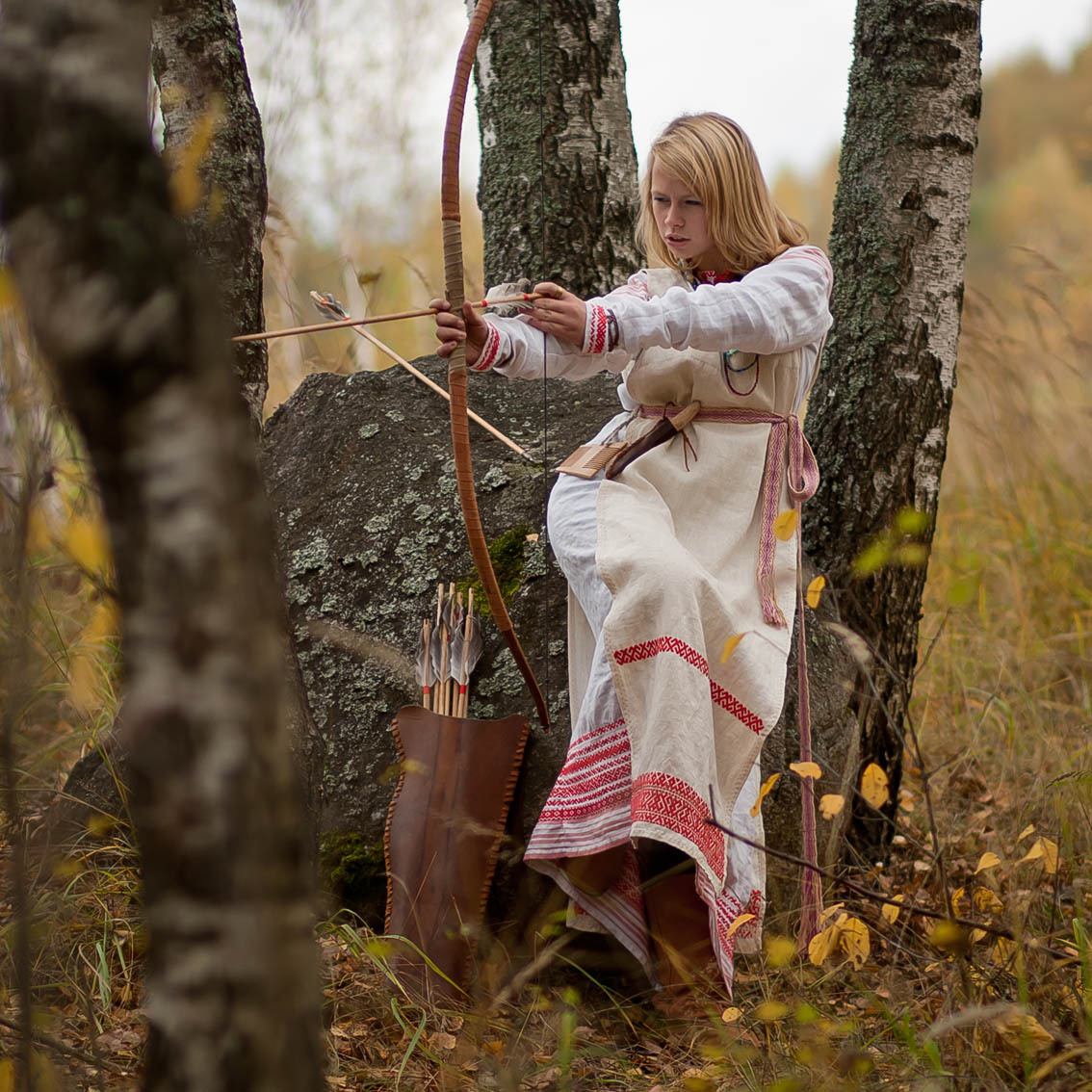 Sexy photo Girls in Slavic costumes in Shaoyang
